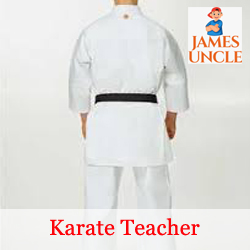 Karate teacher Mr. Dipanjan Biswas in Pansila